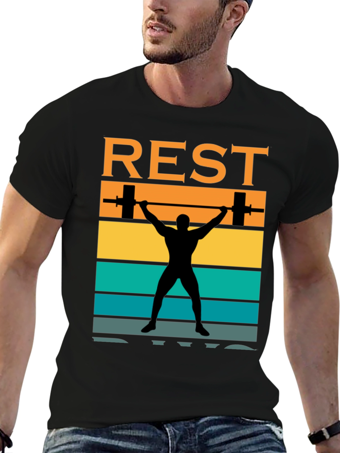 Rest Day Gym T-Shirt Weightlifting Tee