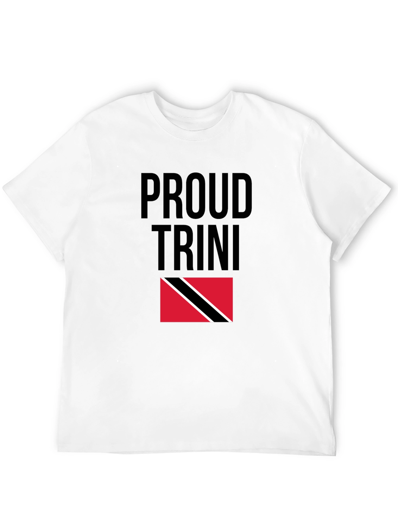 Proud Trini Black T-Shirt Trinidad & Tobago Flag Pride