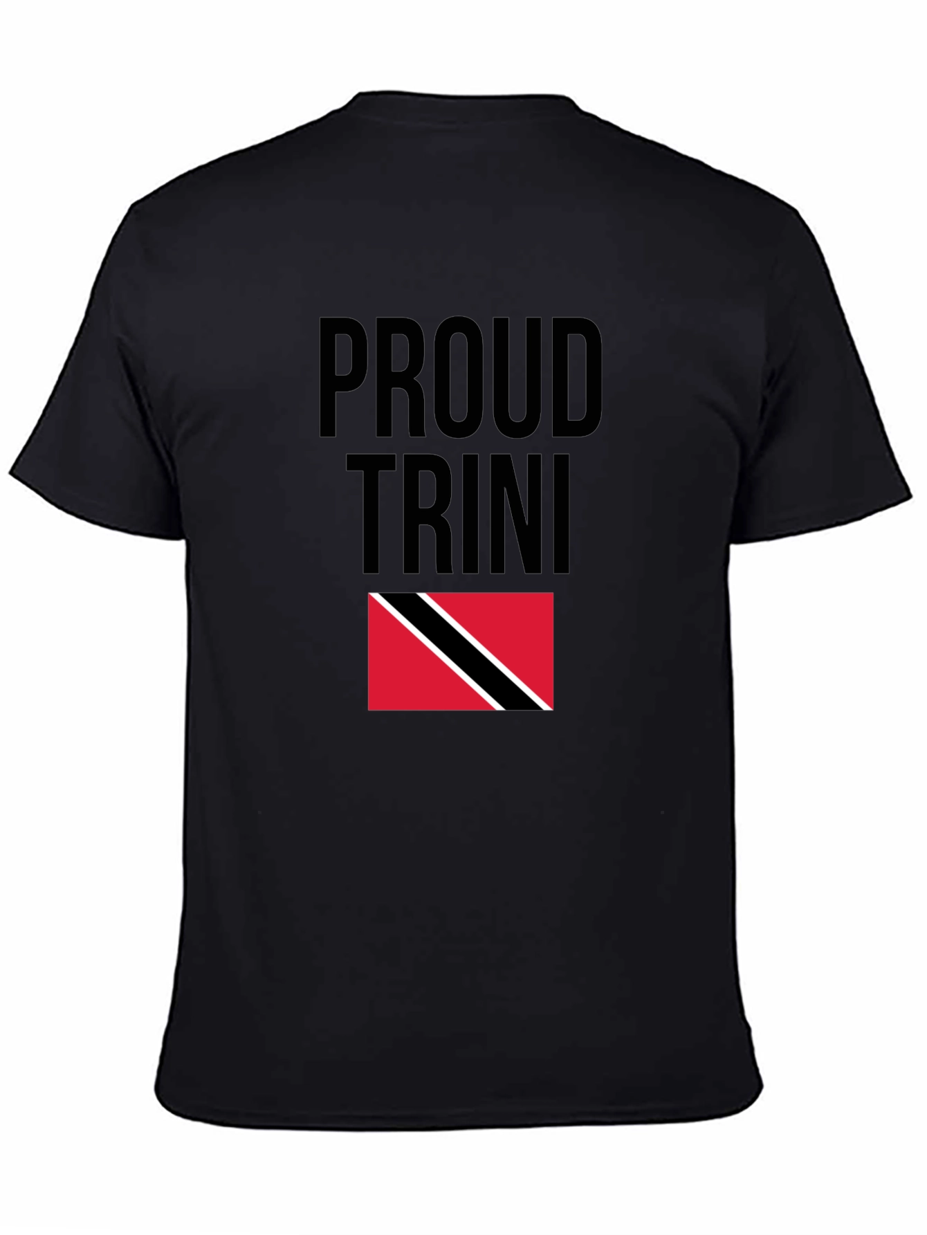 Proud Trini Black T-Shirt Trinidad & Tobago Flag Pride
