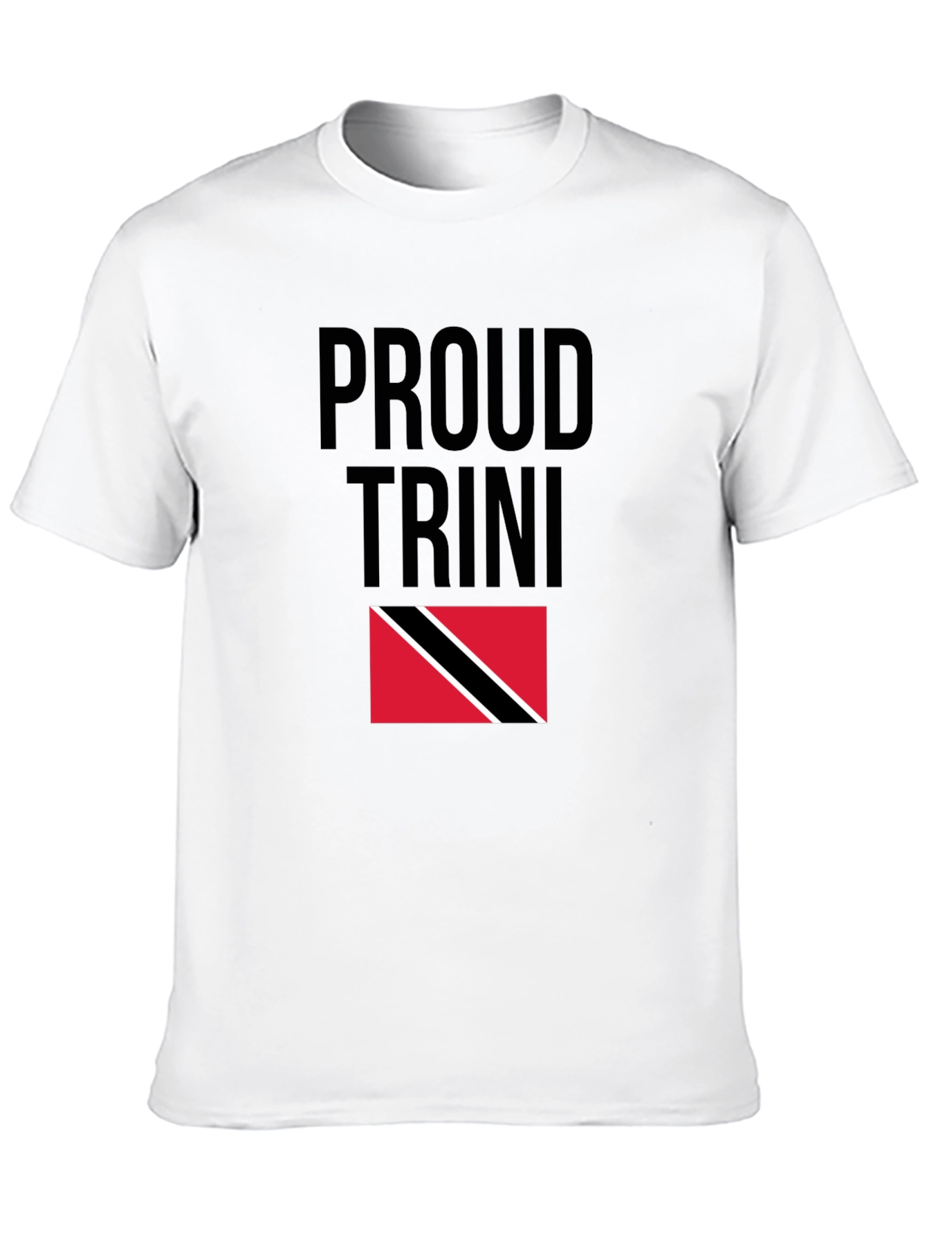 Proud Trini Black T-Shirt Trinidad & Tobago Flag Pride