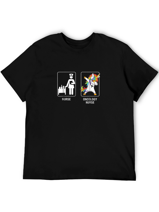 Oncology Nurse T-Shirt: Funny Unicorn Dab Tee
