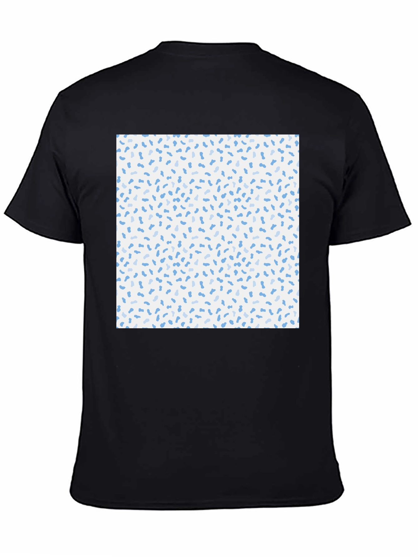 Fun Sprinkles Pattern Black T-Shirt