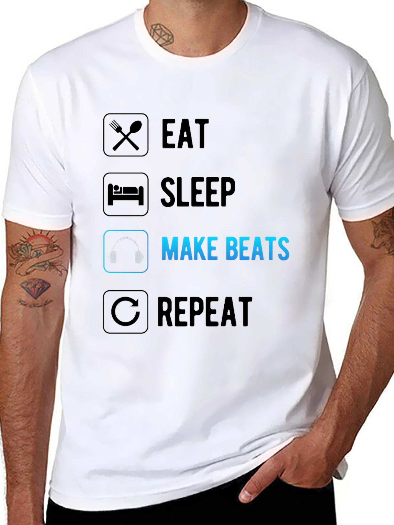 Eat Sleep Make Beats Repeat T-Shirt