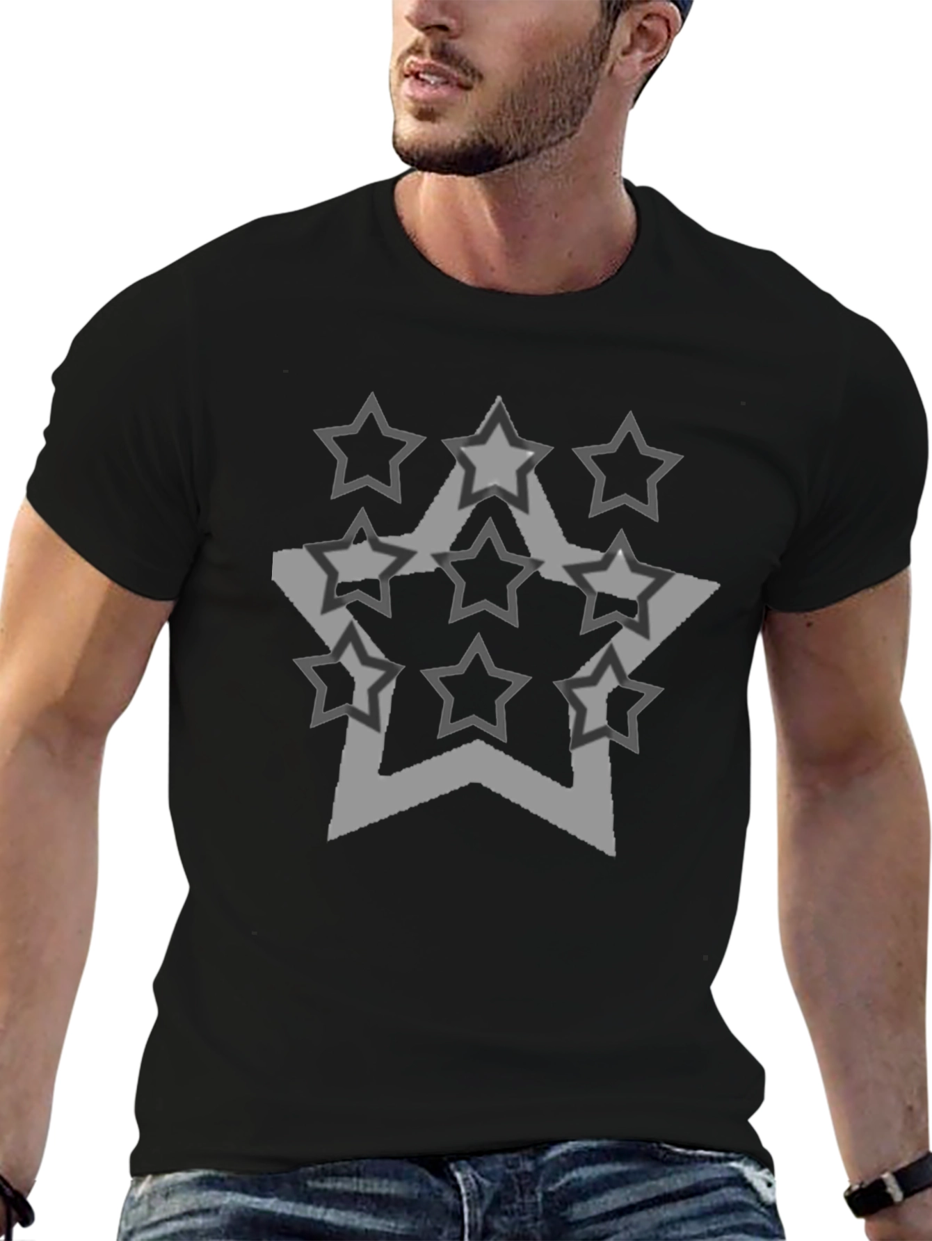 Star Graphic Black Tee