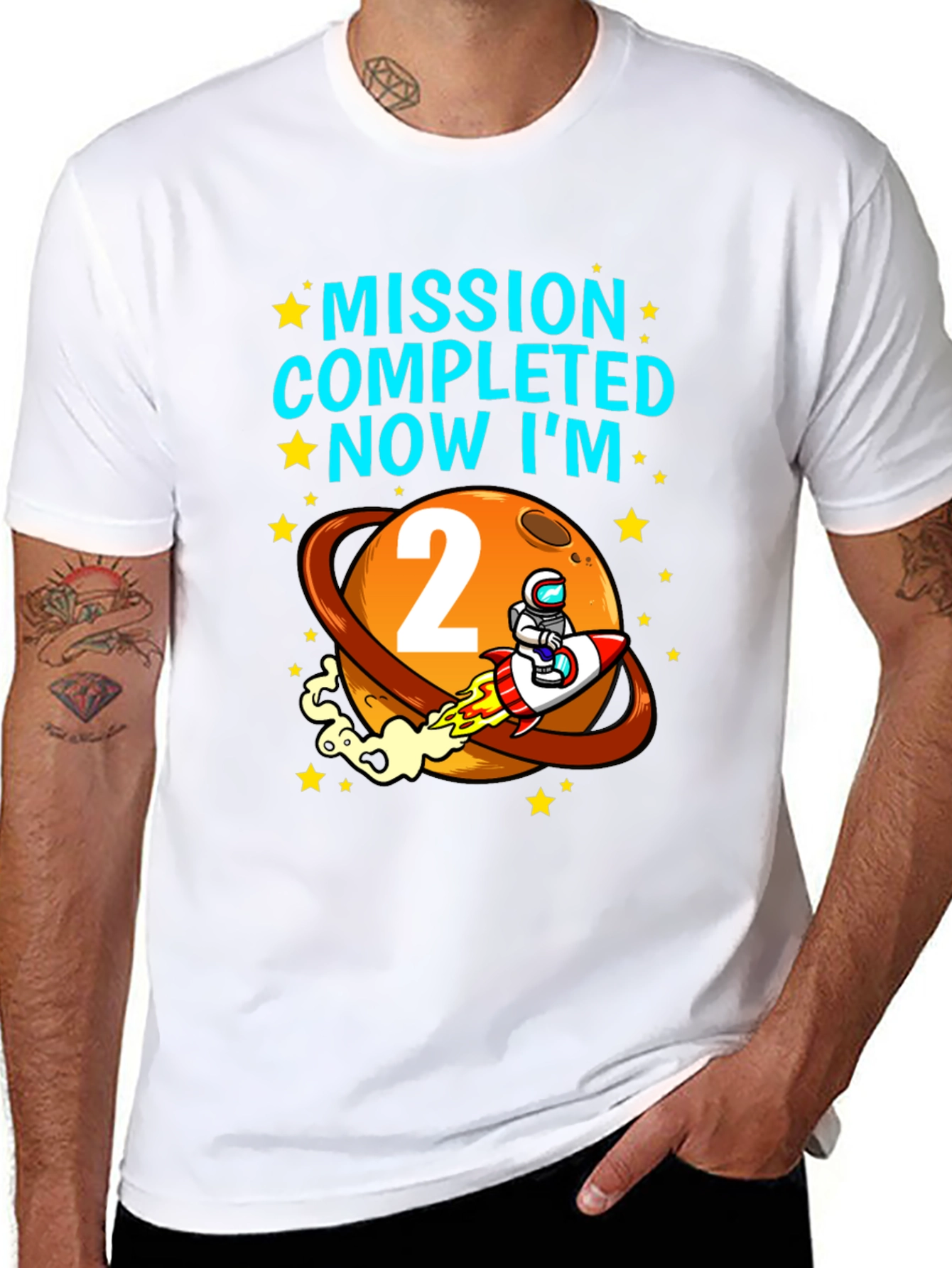 Mission Complete 2nd Birthday T-Shirt