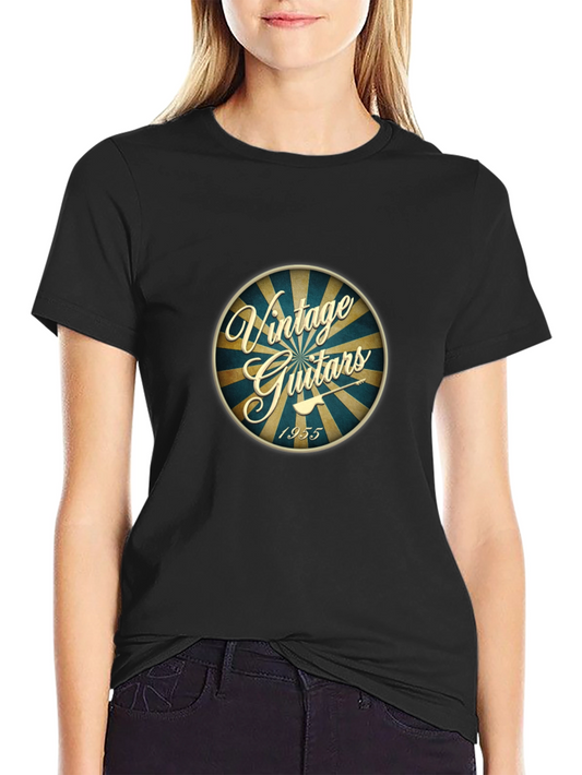 Vintage Guitars 1955 Graphic Tee - Classic Rock Style