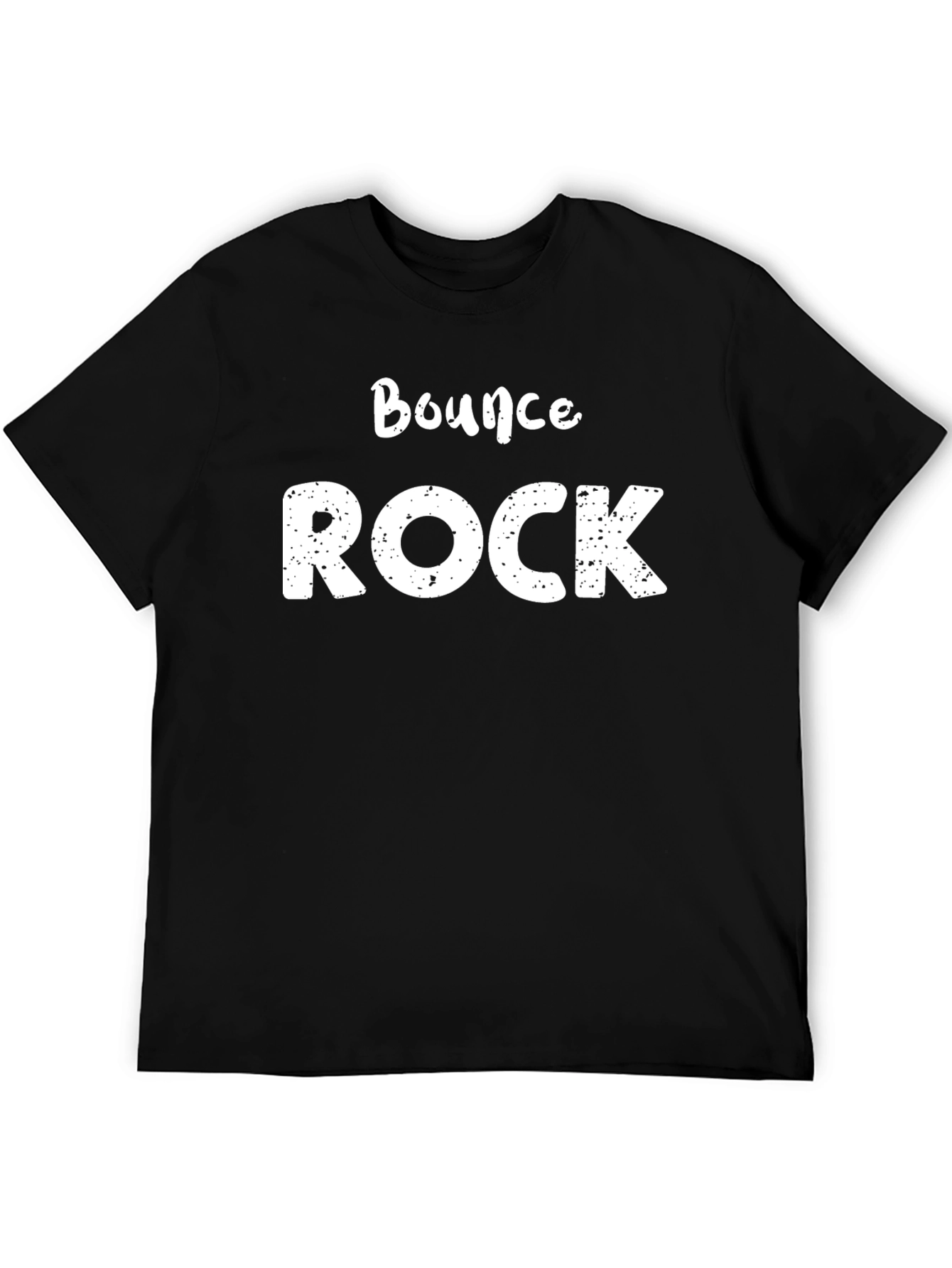 Bounce Rock Graphic Tee - Stylish Mens Black T-Shirt