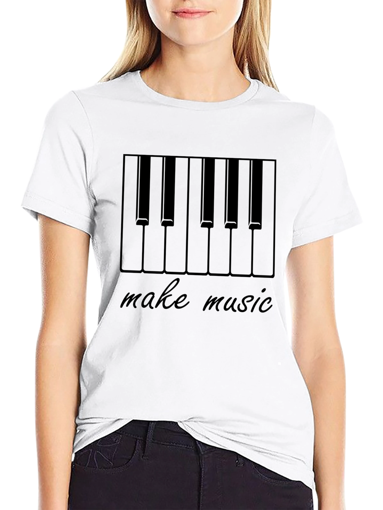 Make Music Piano Keys T-Shirt