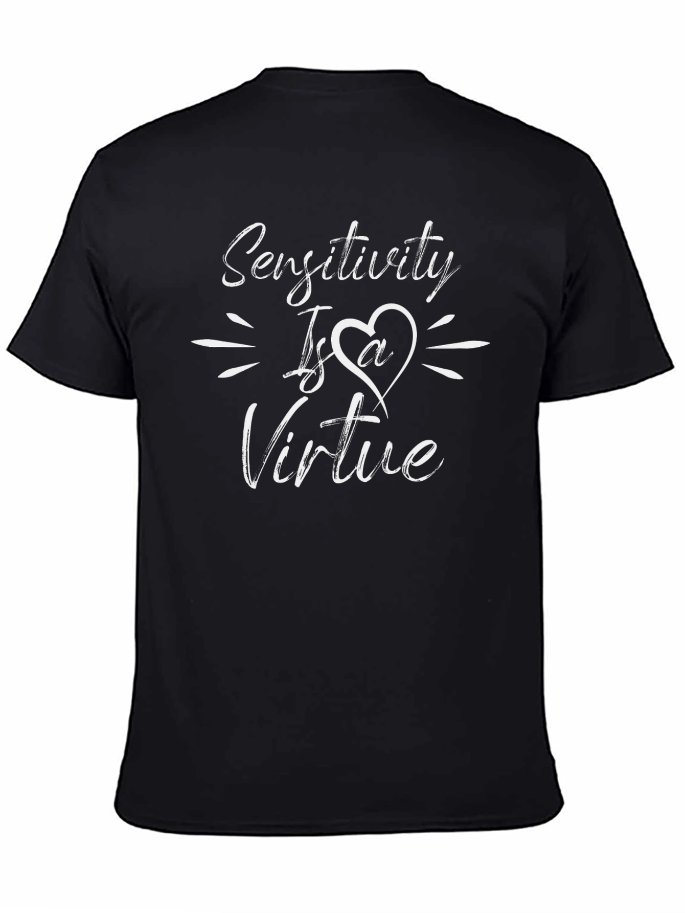Sensitivity Is A Virtue Black Graphic T-Shirt