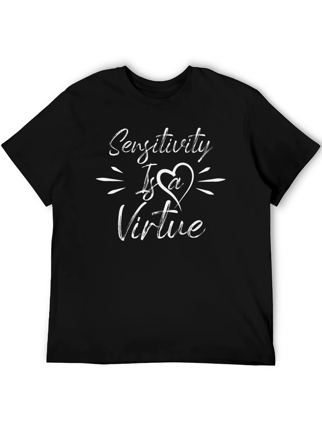 Sensitivity Is A Virtue Black Graphic T-Shirt