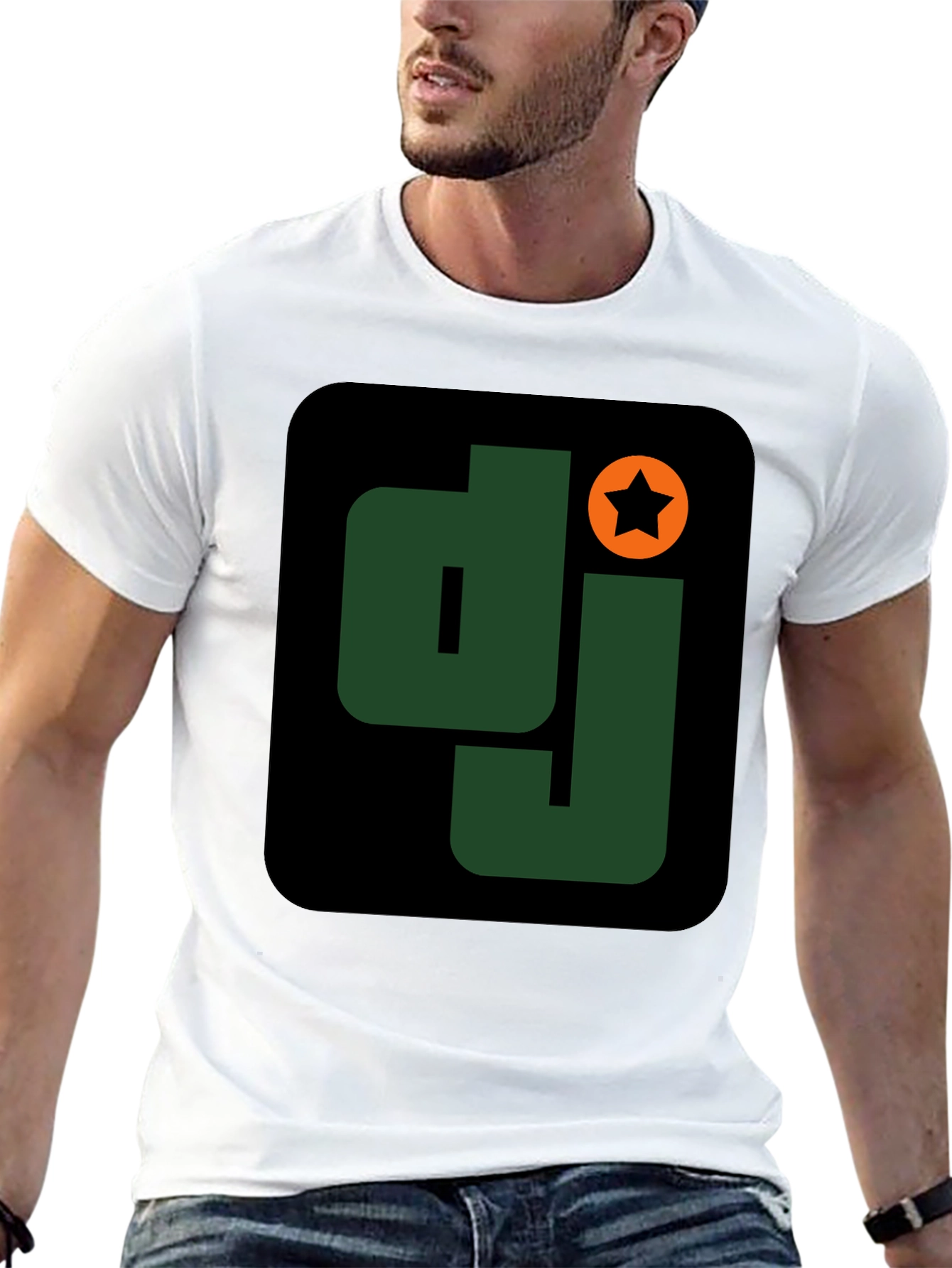 DJ Star Graphic T-Shirt - Black