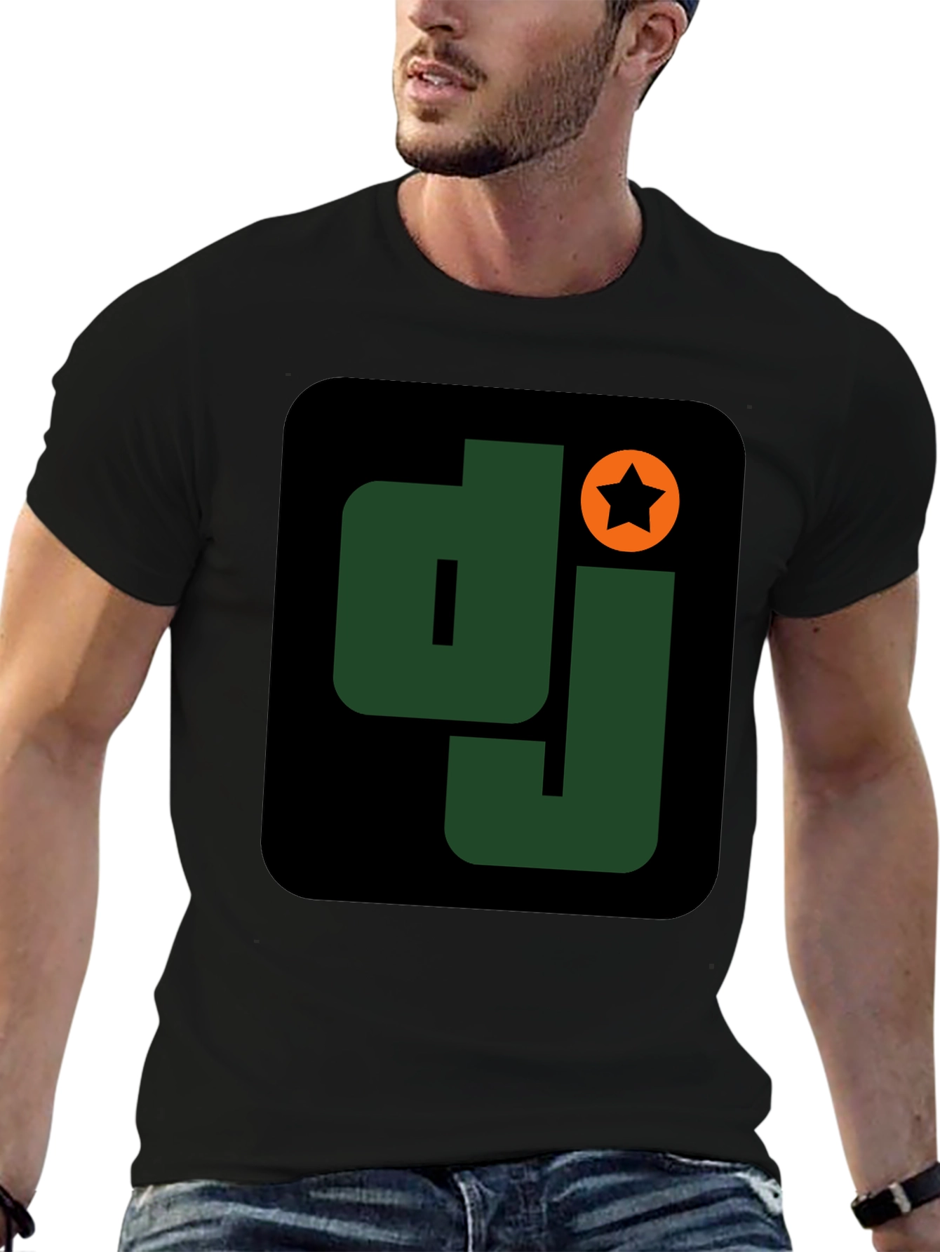 DJ Star Graphic T-Shirt - Black
