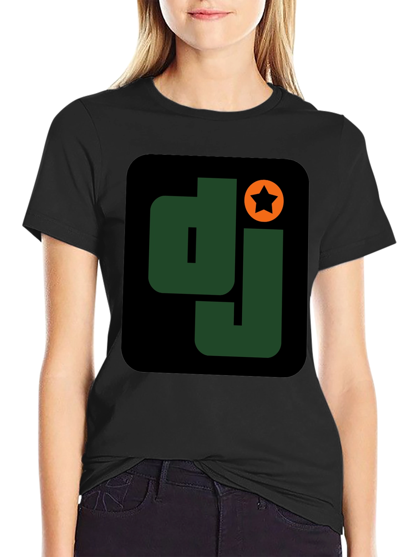 DJ Star Graphic T-Shirt - Black