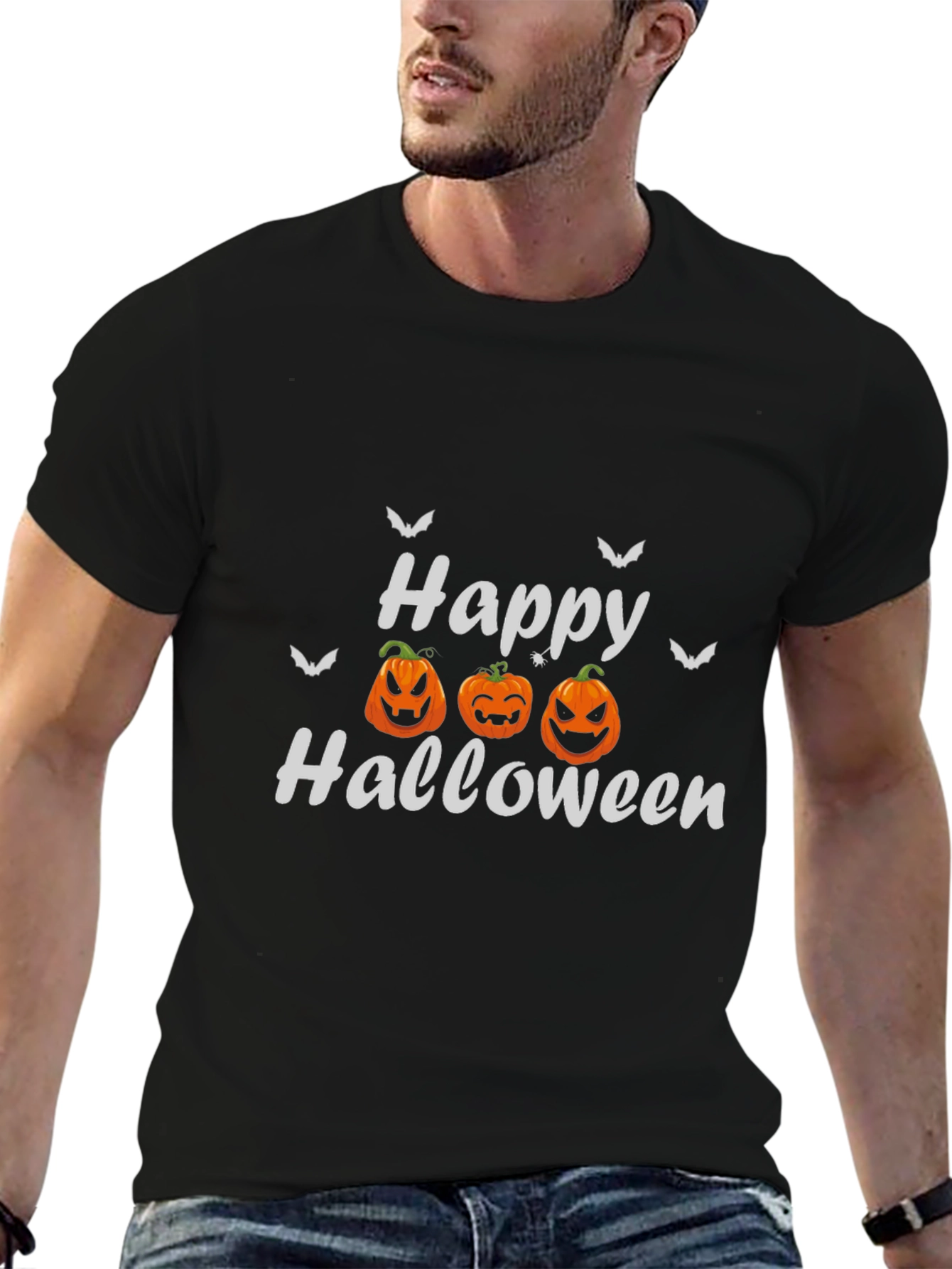 Happy Halloween Pumpkin Graphic T-Shirt