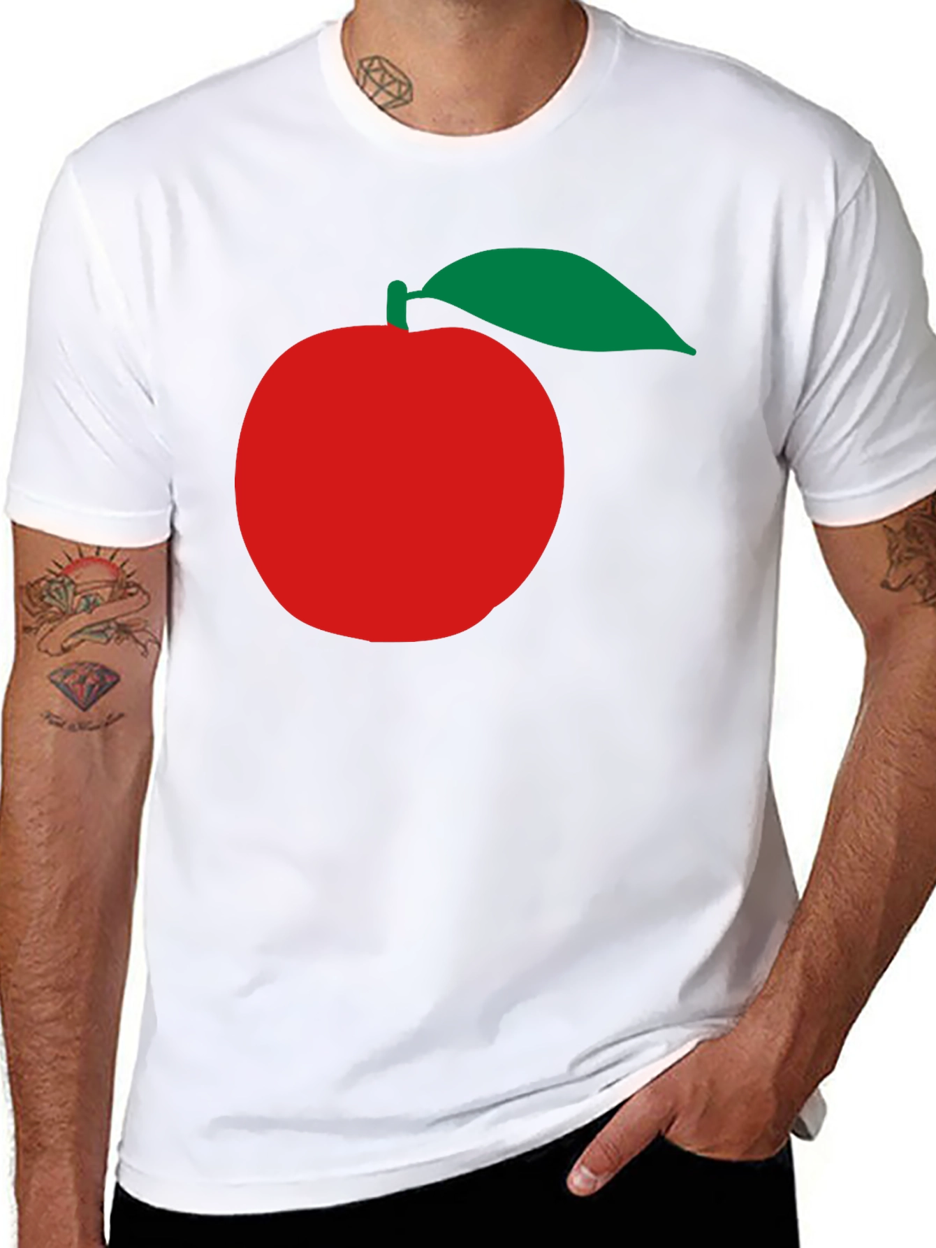 Apple Graphic Black T-Shirt