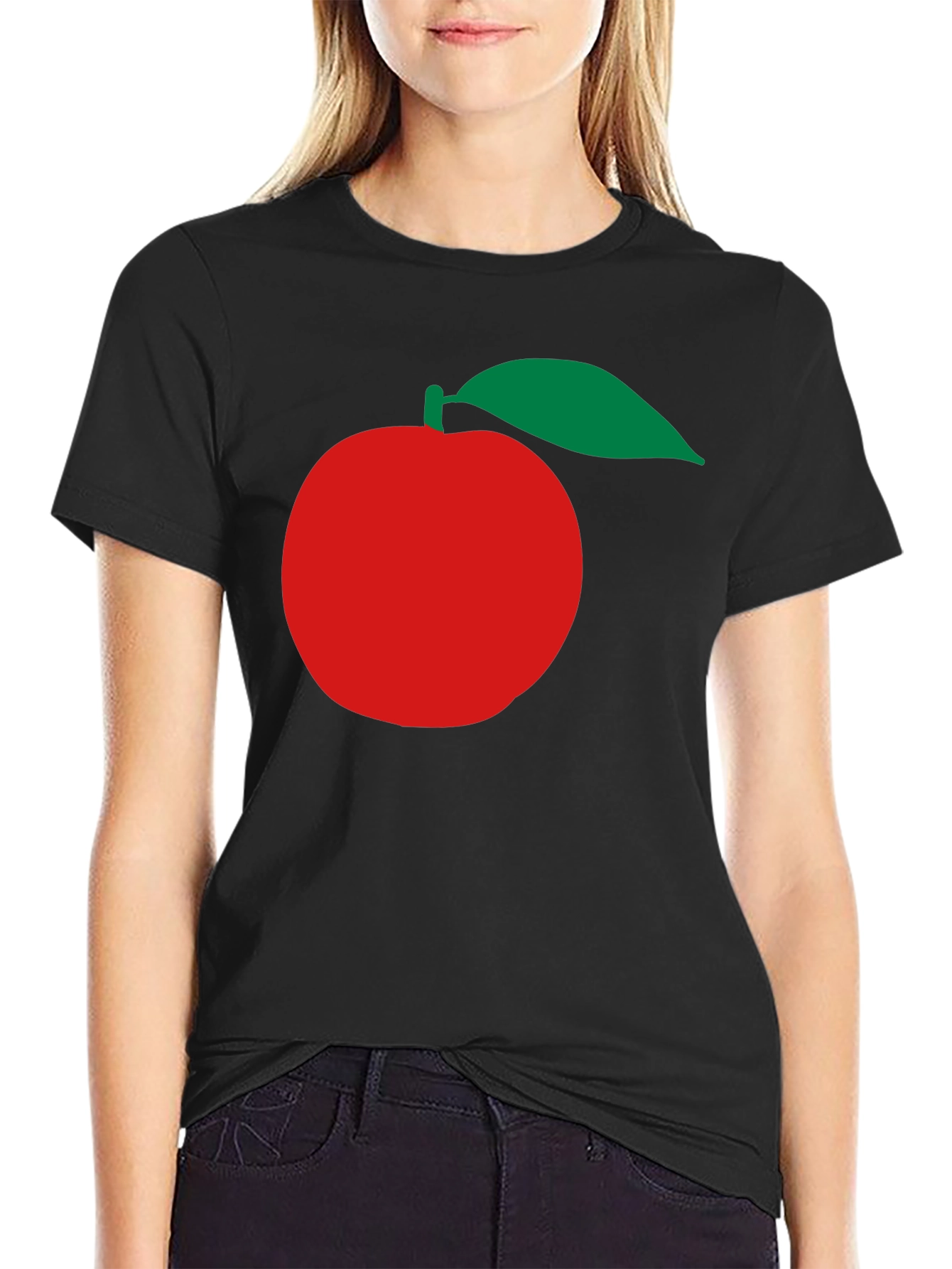 Apple Graphic Black T-Shirt