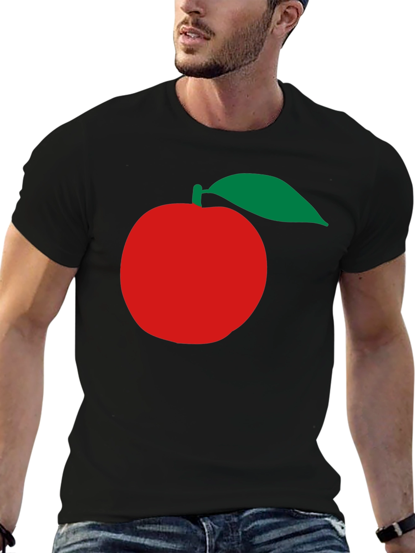 Apple Graphic Black T-Shirt