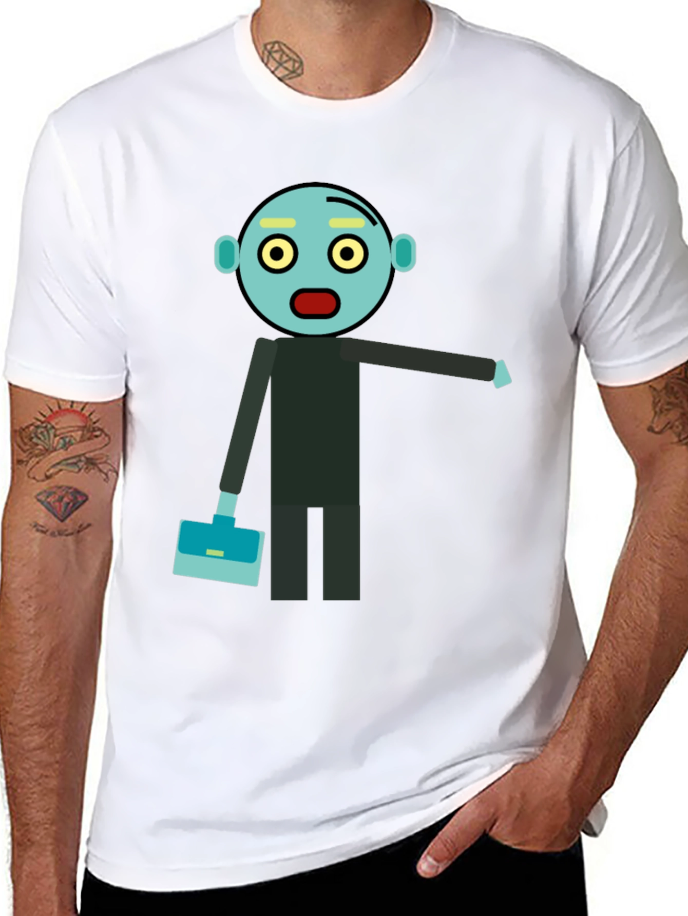Animated Zombie Businessman Graphic Tee