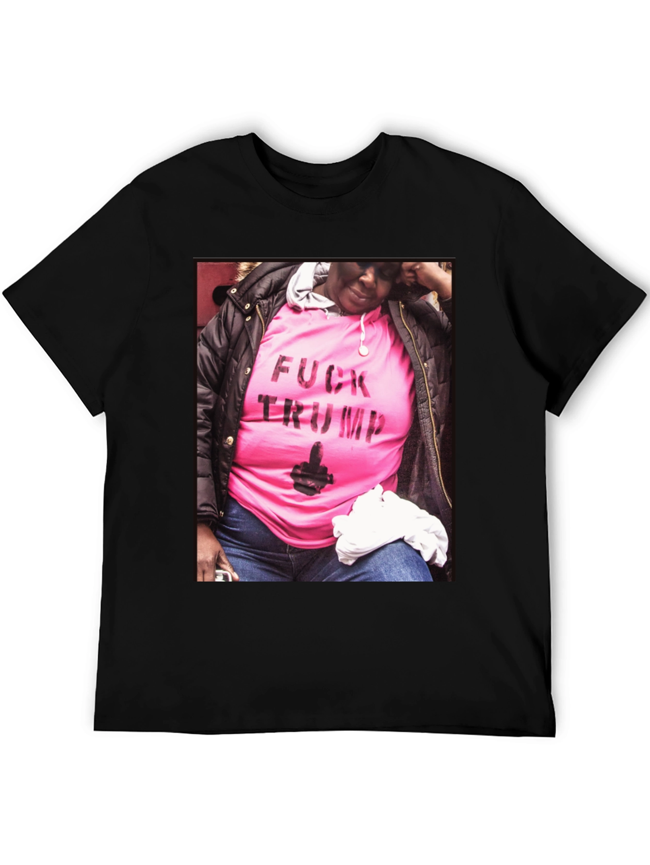 Statement Tee: Pink F*ck Trump Graphic T-Shirt