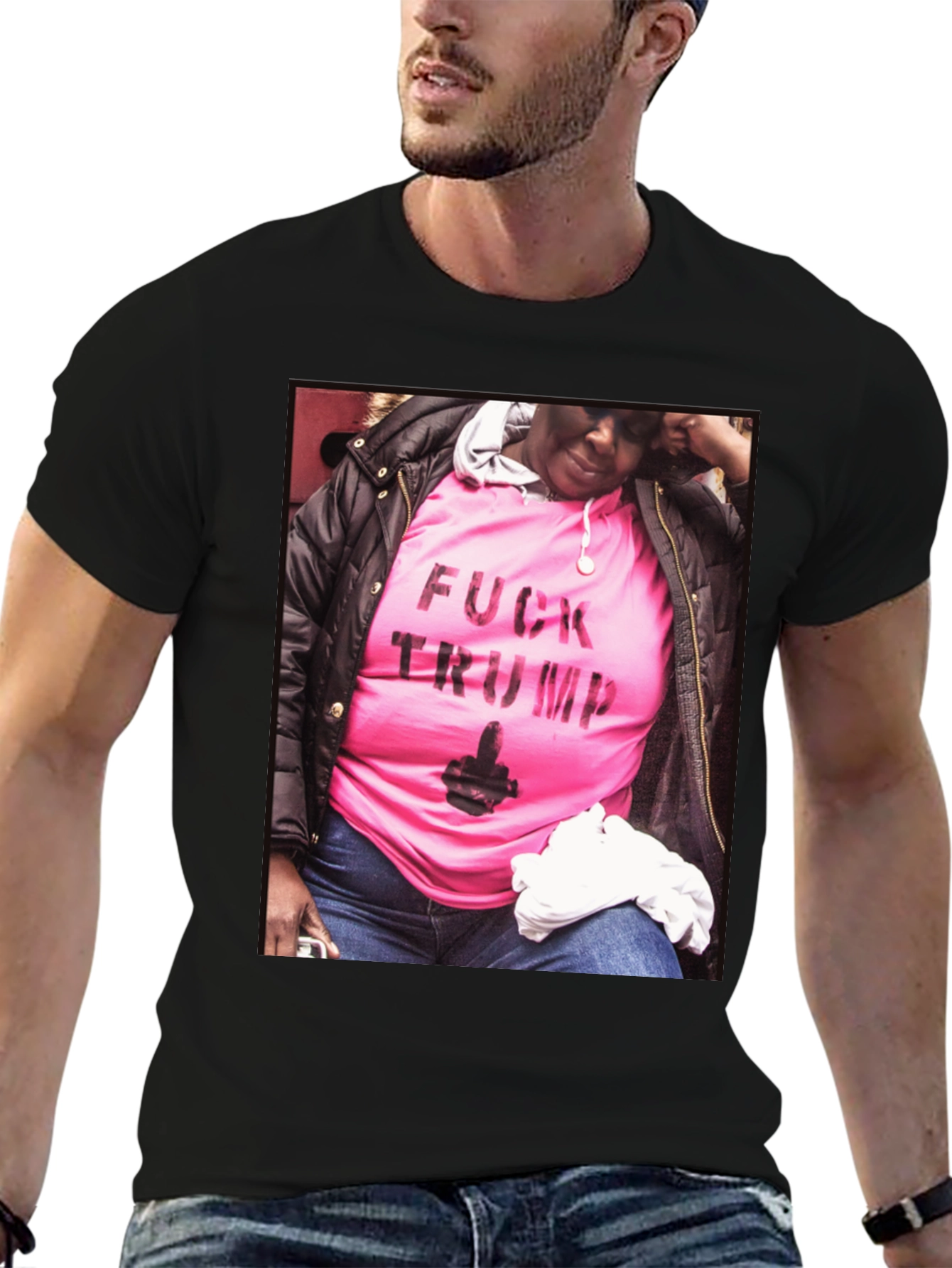 Statement Tee: Pink F*ck Trump Graphic T-Shirt
