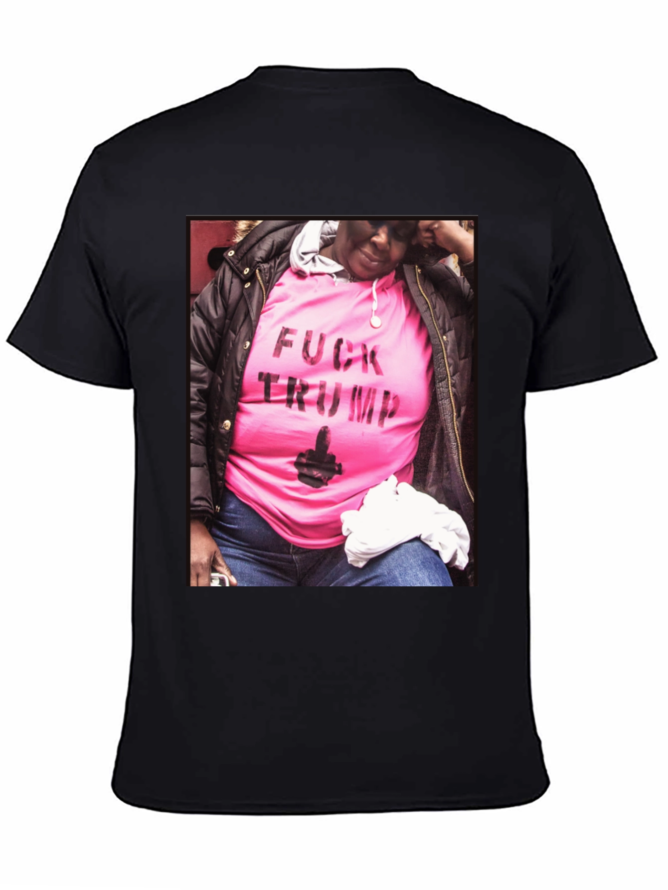 Statement Tee: Pink F*ck Trump Graphic T-Shirt
