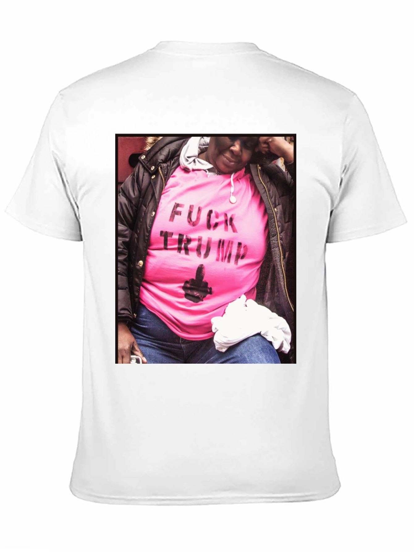 Statement Tee: Pink F*ck Trump Graphic T-Shirt