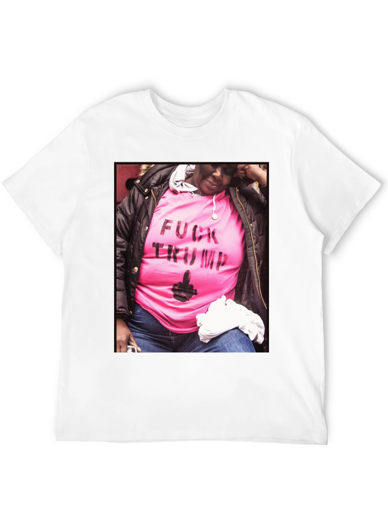 Statement Tee: Pink F*ck Trump Graphic T-Shirt