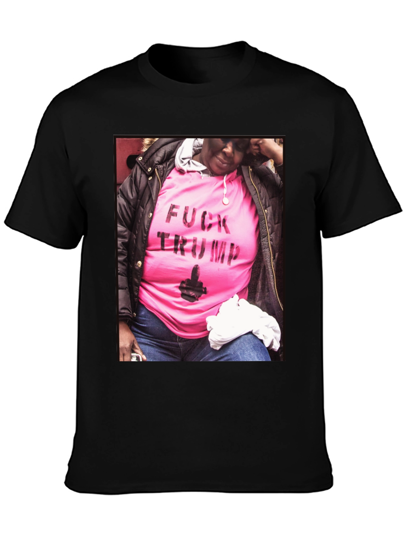 Statement Tee: Pink F*ck Trump Graphic T-Shirt