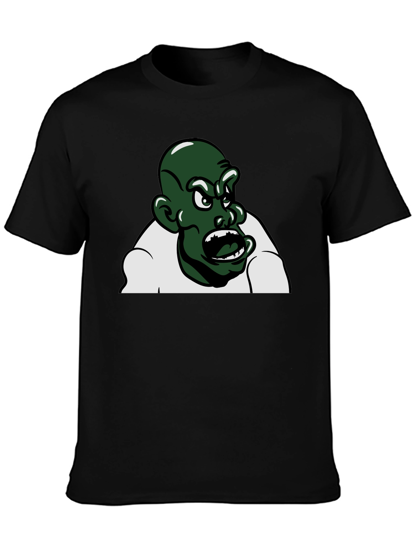 Angry Green Monster Graphic T-Shirt