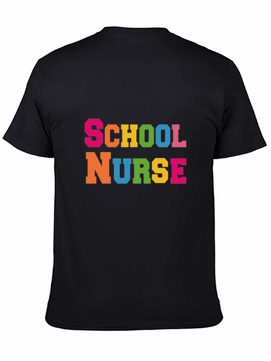 School Nurse T-Shirt - Colorful Graphic Tee