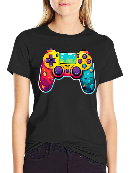 Colorful Gaming Controller Graphic Tee