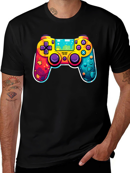 Colorful Gaming Controller Graphic Tee