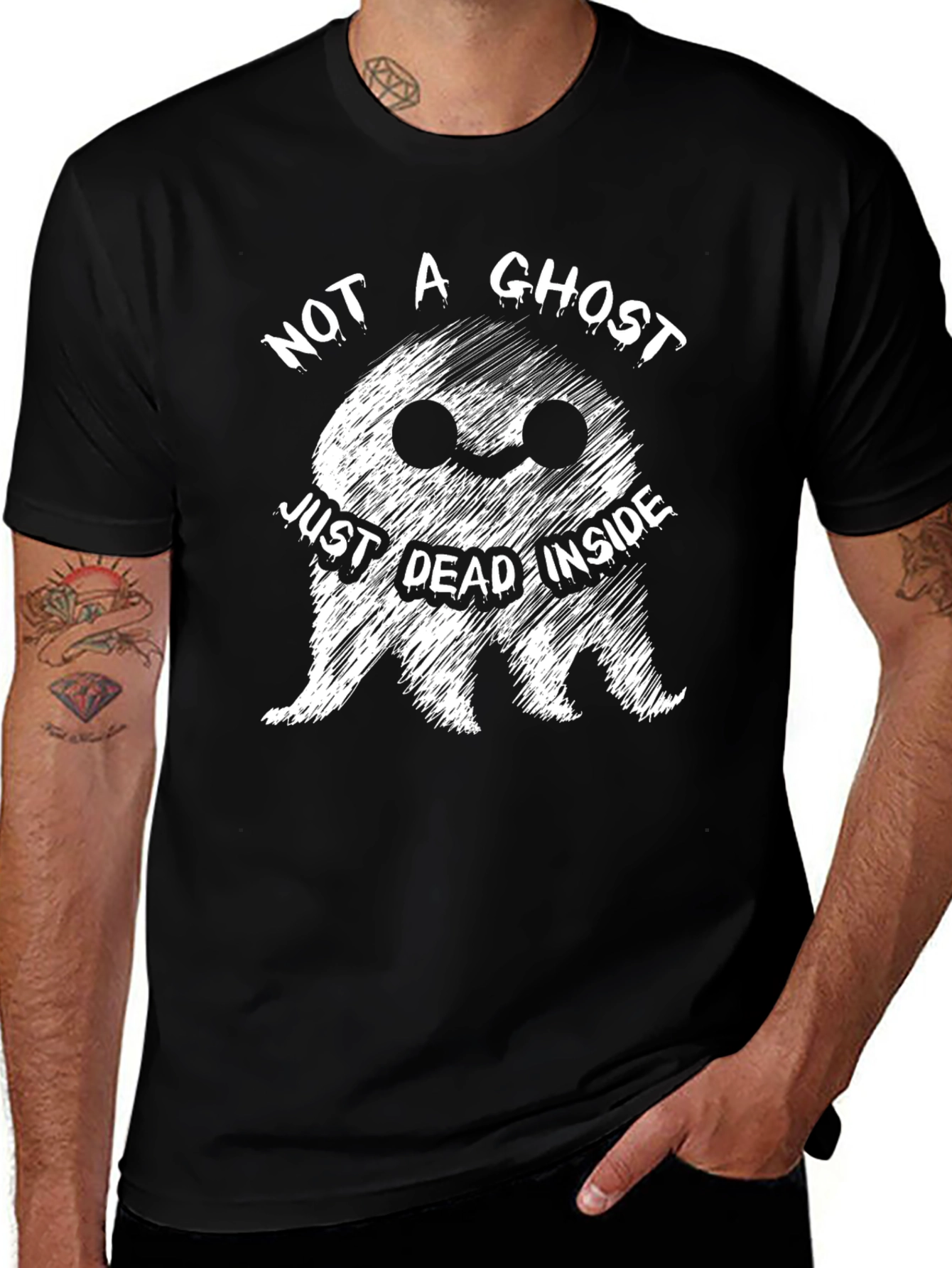 Just Dead Inside Funny Ghost T-Shirt