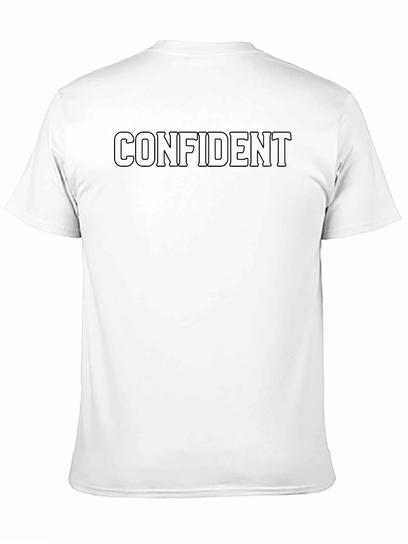 Confident Graphic Tee - Black Casual T-Shirt