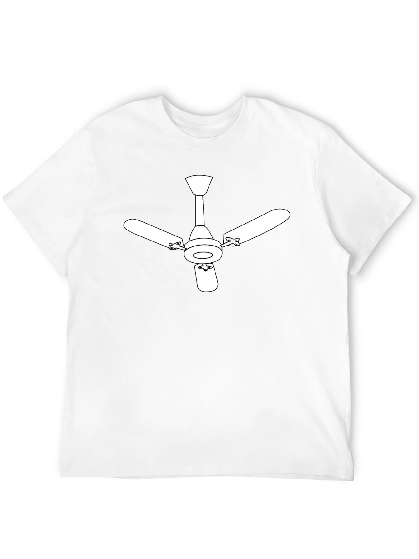 Ceiling Fan Graphic Tee - Modern Style Shirt