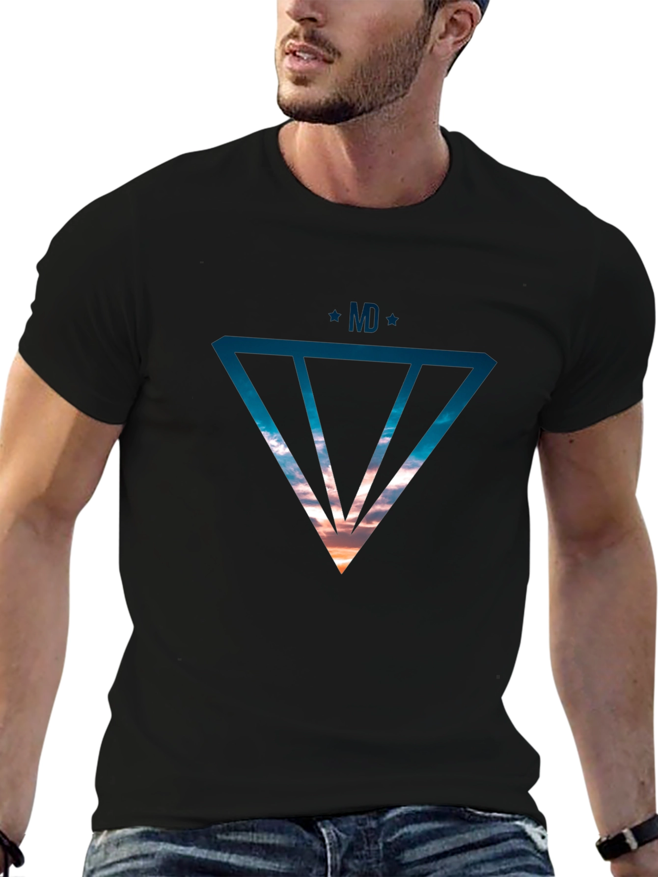 Modern Graphic Print Tee