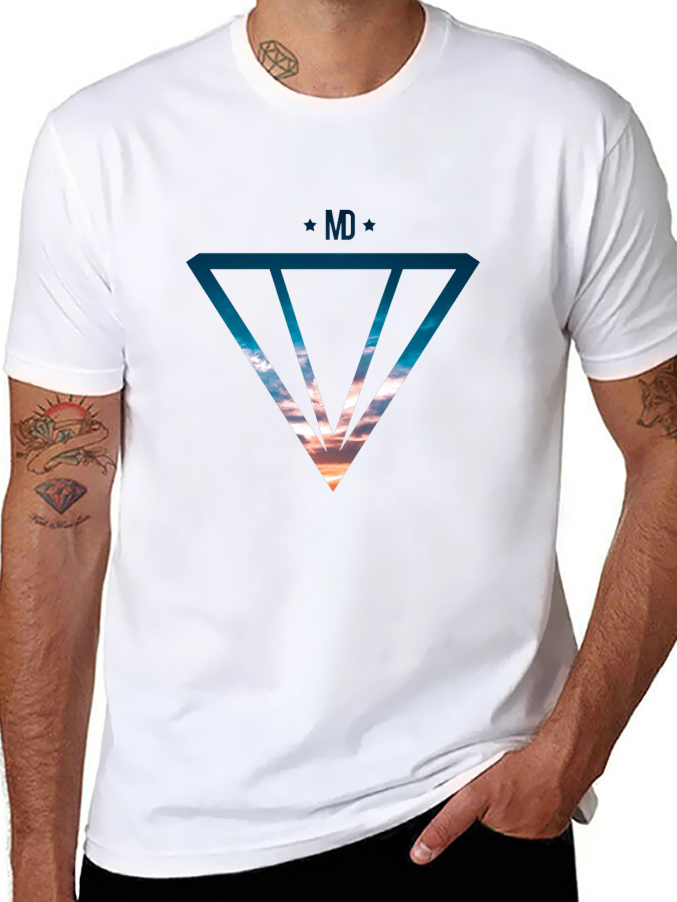 Modern Graphic Print Tee