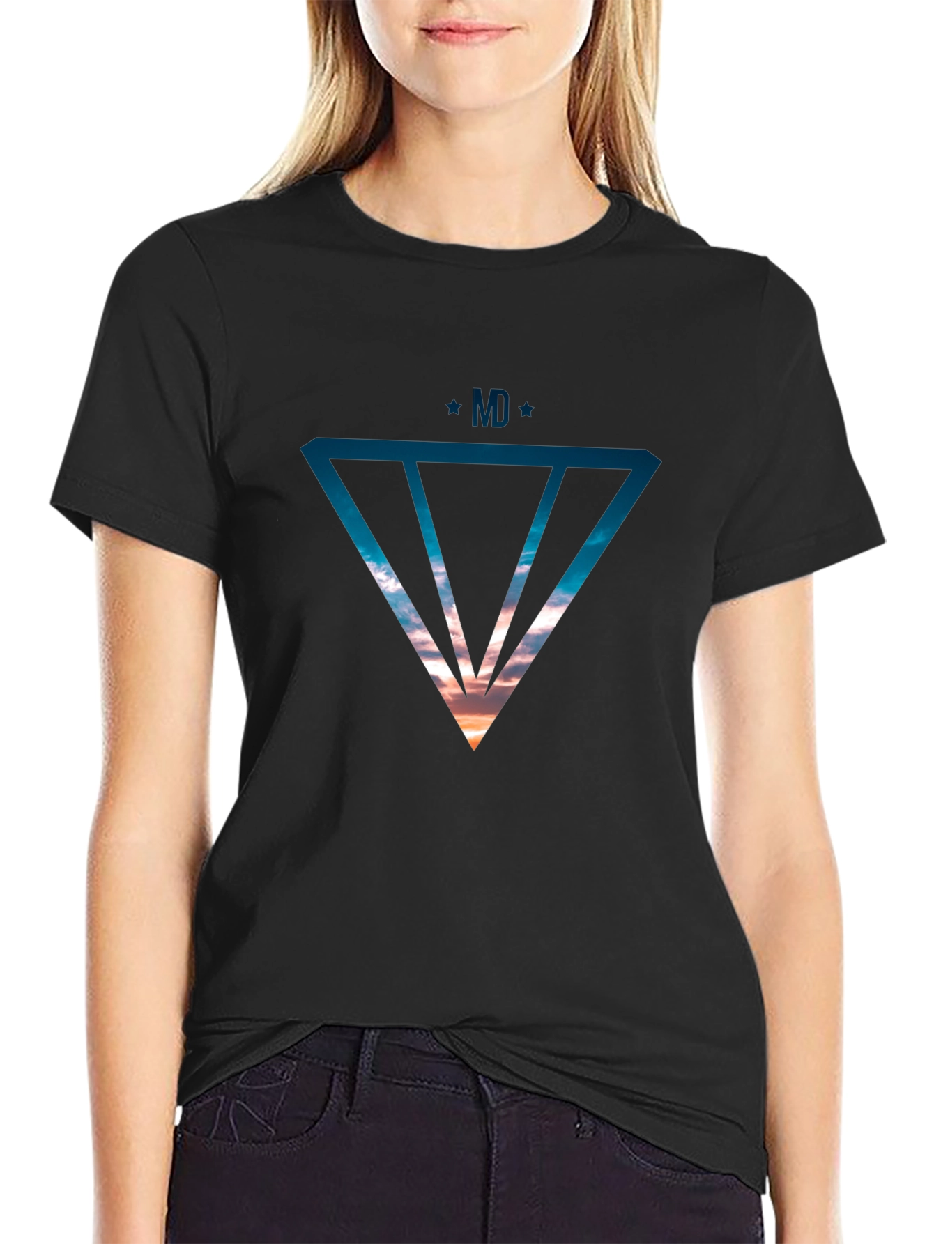 Modern Graphic Print Tee