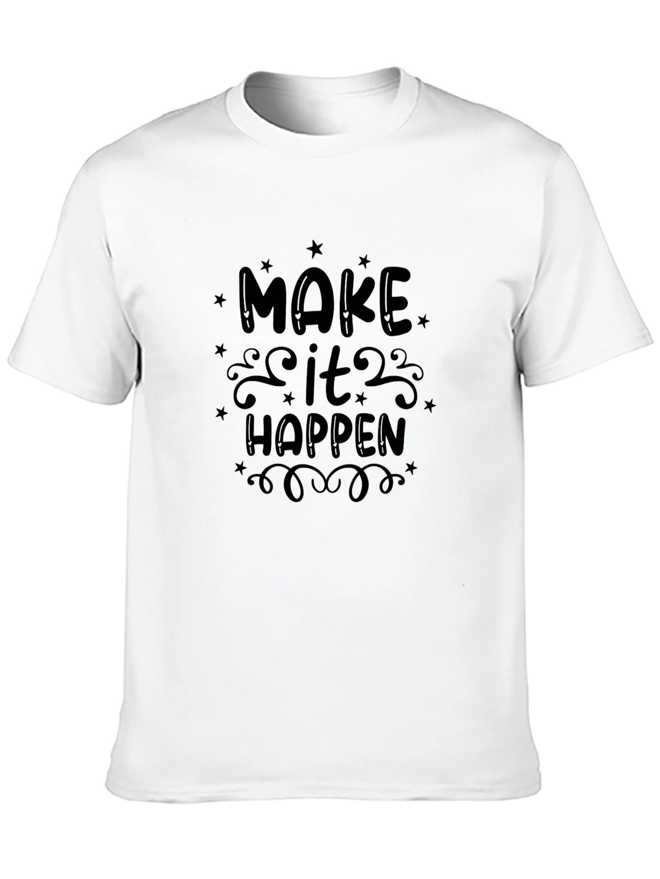 Make It Happen Graphic Black T-Shirt