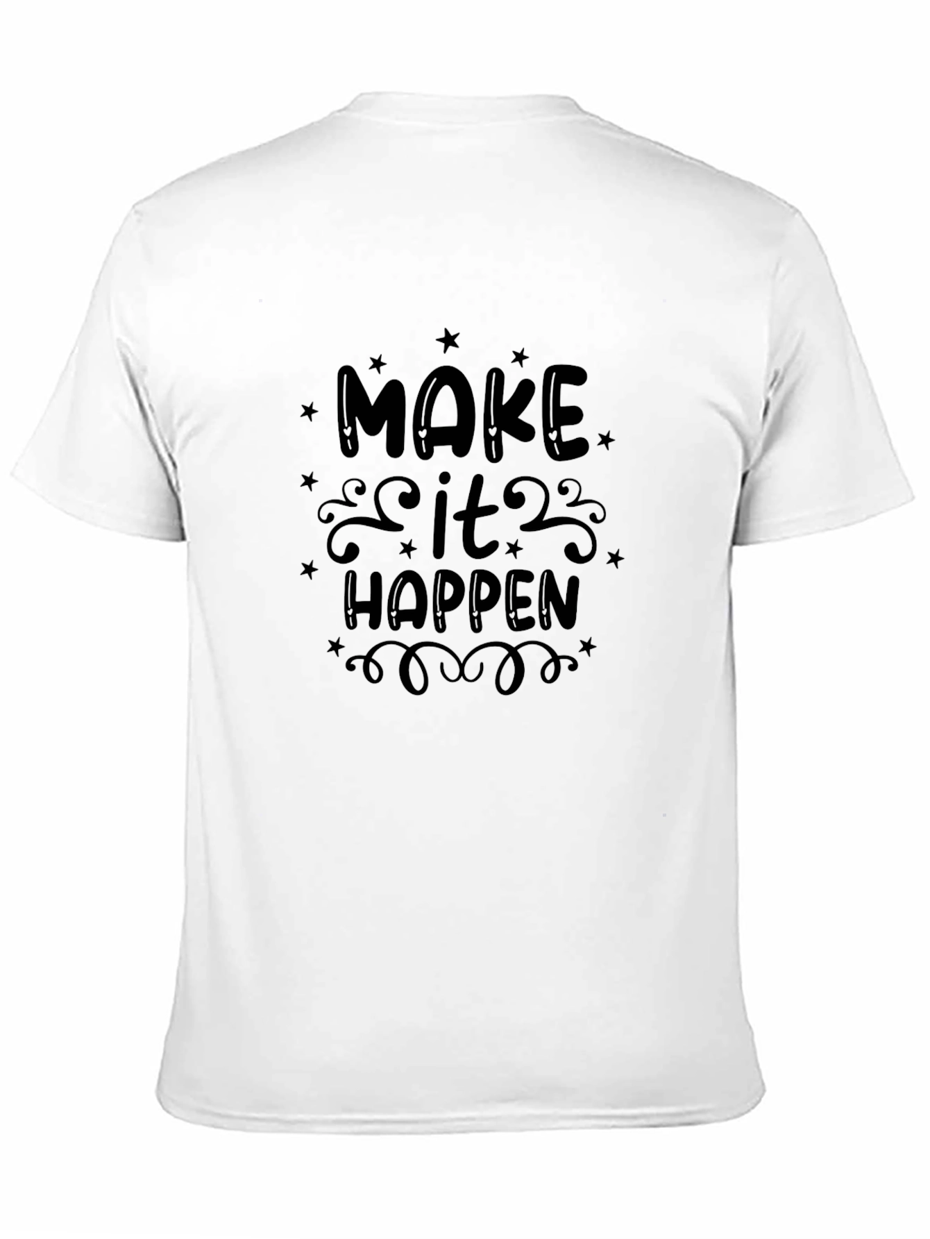 Make It Happen Graphic Black T-Shirt