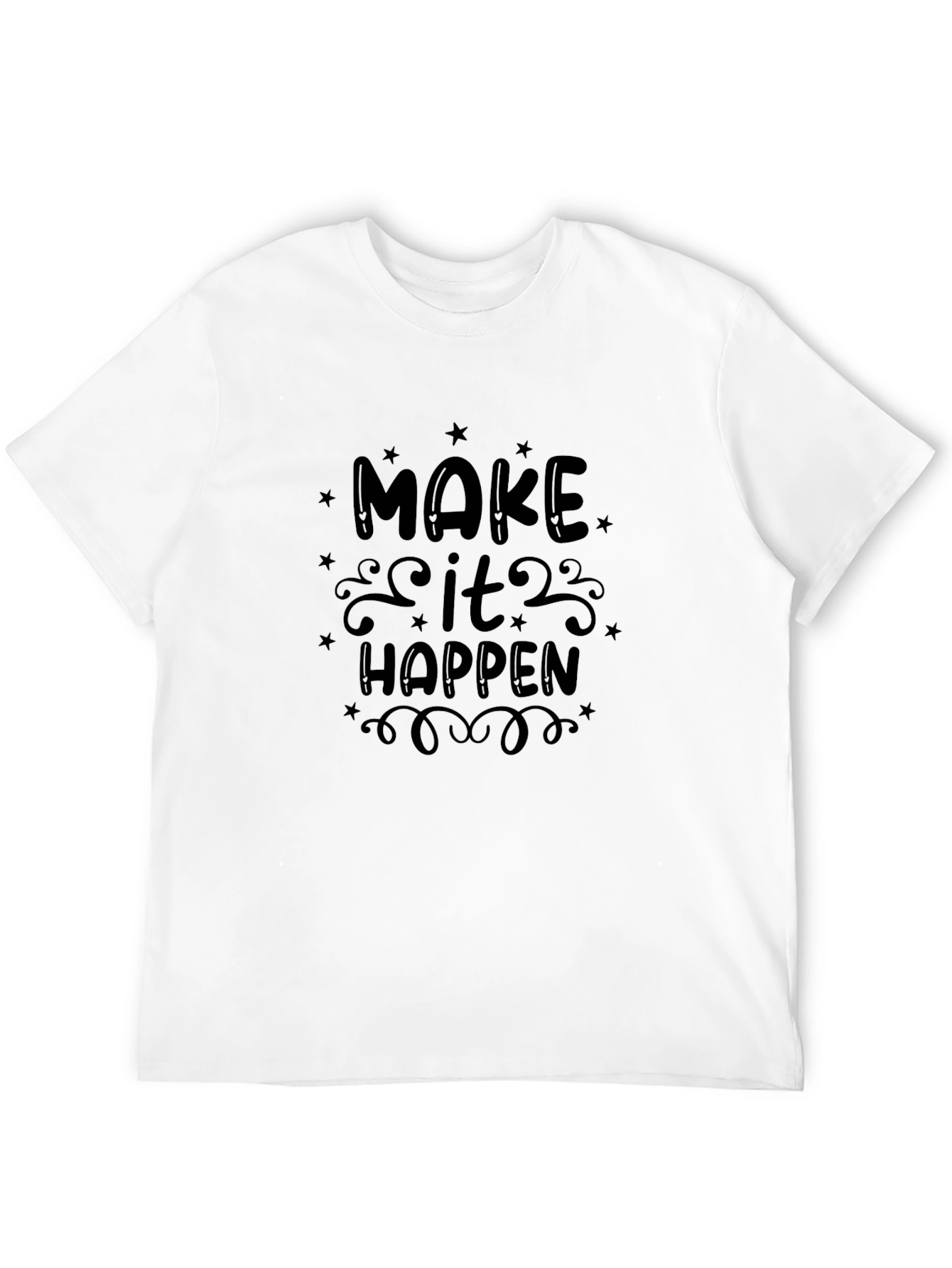 Make It Happen Graphic Black T-Shirt