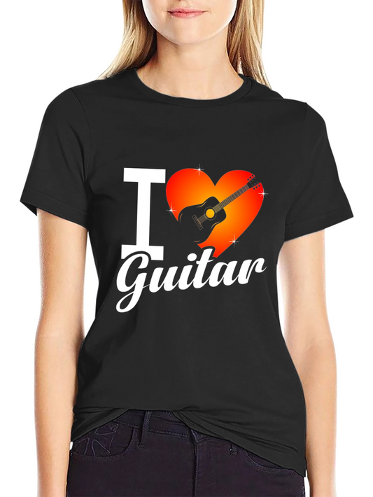 I Love Guitar T-Shirt - Music Lover Tee