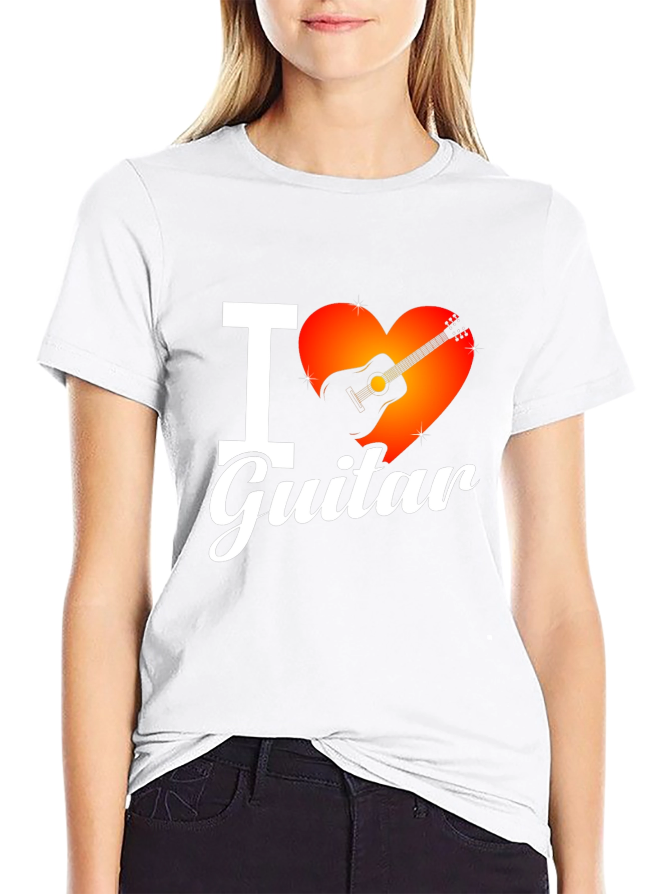 I Love Guitar T-Shirt - Music Lover Tee