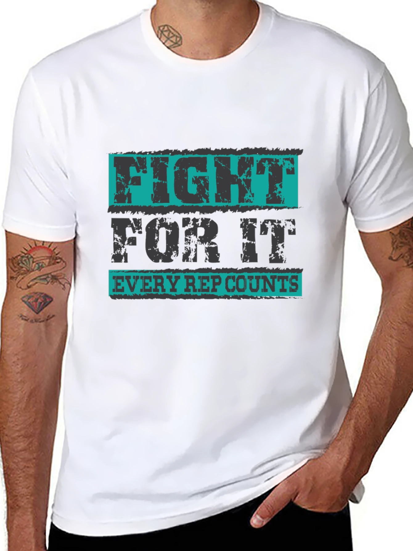 Fight For It T-Shirt - Every Rep Counts