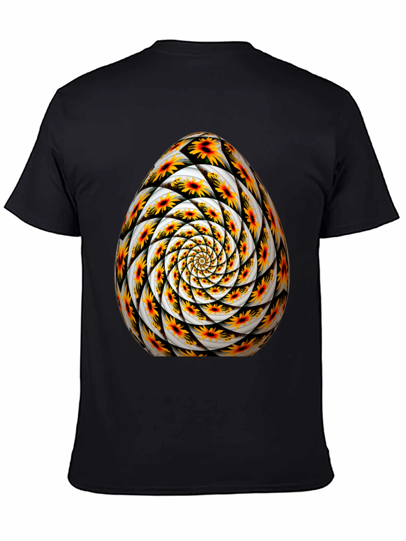 Abstract Floral Egg Graphic Tee