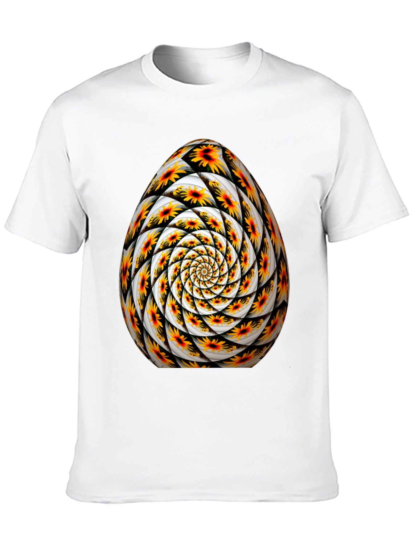 Abstract Floral Egg Graphic Tee