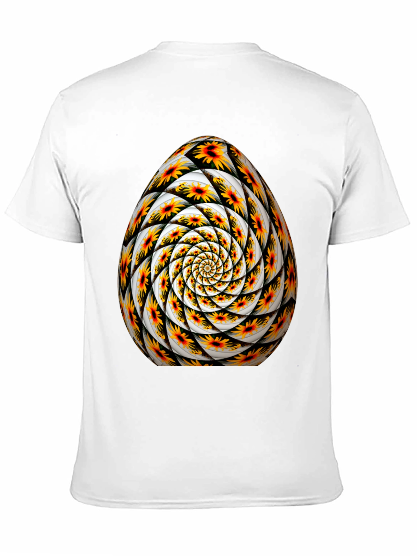 Abstract Floral Egg Graphic Tee