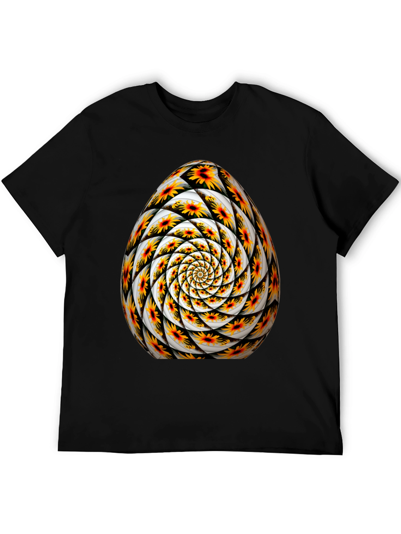 Abstract Floral Egg Graphic Tee