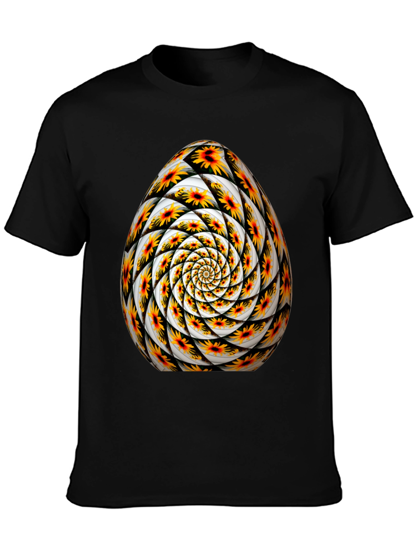 Abstract Floral Egg Graphic Tee