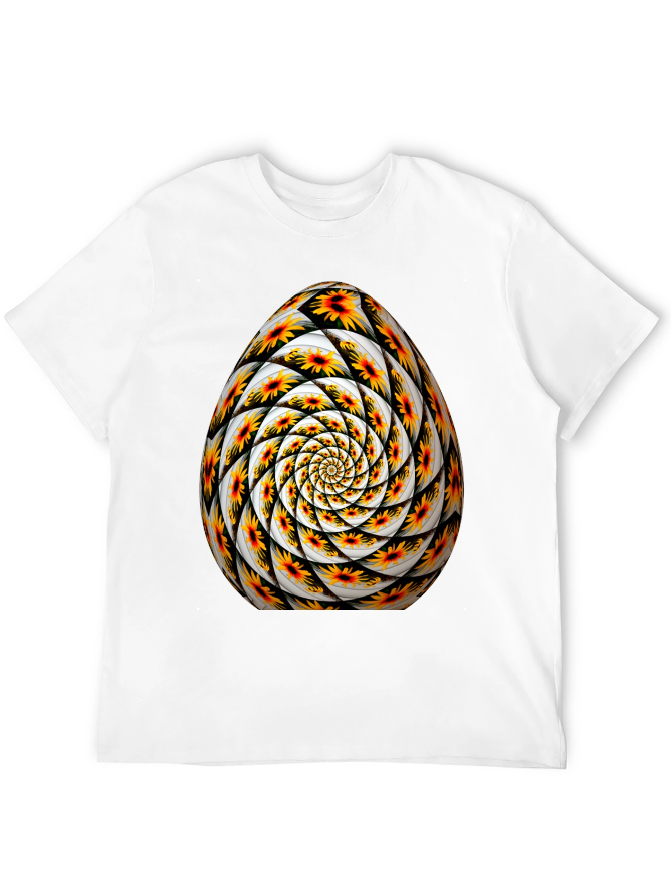 Abstract Floral Egg Graphic Tee
